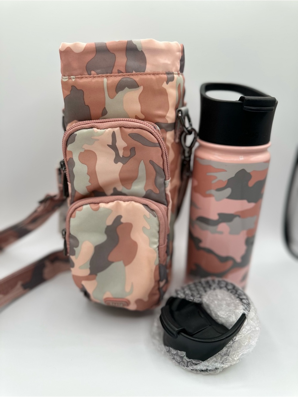 Lug Chuggie Bottle & Huggie Insulated Bag Set Camo Rose